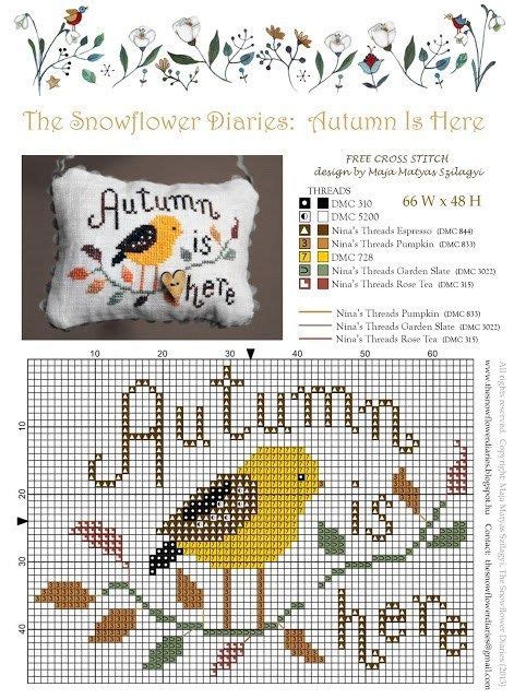 7 Cross Stitch Patterns To Get You Ready For Fall | Cross stitch ...