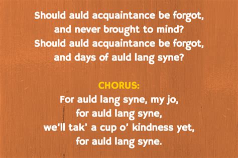 So, what ARE the lyrics to Auld Lang Syne again? | Auld lang syne ...