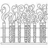 Test Tube Diagram Sketch Coloring Page sketch template