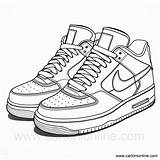 Nike Shoes Coloring Page sketch template