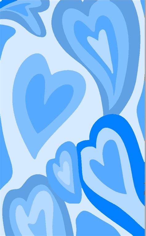 🌊blue hearts wallpaper aesthetic | Iphone wallpaper pattern, Heart ...