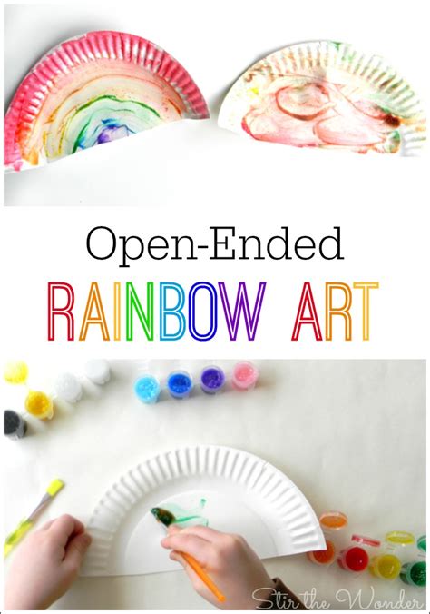 Open-Ended Rainbow Art for Kids | Stir The Wonder