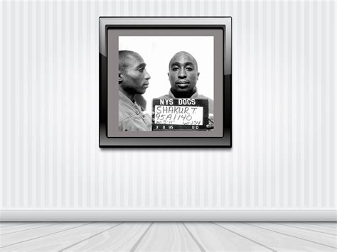 Tupac Shakur, mugshot, 1995, photograph, wallart poster download ...