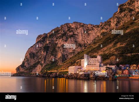 Gibraltar, Catalan Bay, The Caleta Hotel Stock Photo - Alamy