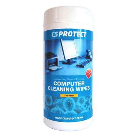 CS Protect Disinfecting Computer Cleaning Wipes - Cleaning/Wet Wipes ...