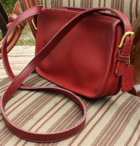 Vintage Authentic COACH Leatherware Oxblood Red Shoulder Bag | Etsy | Red shoulder bags, Leather ...