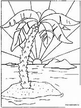 Palm Tree coloring Pages For Kids Free Printable sketch template
