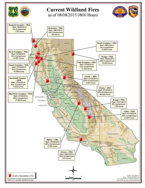 California Fire Map Right Now - Printable Maps