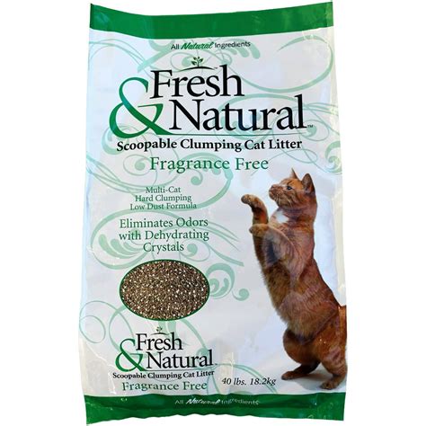 Fresh & Natural Fragrance Free Scoopable Clay Cat Litter 40 lbs. - Walmart.com - Walmart.com