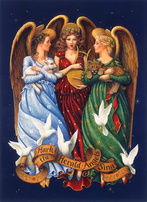 Hark the Herald Angels Sing Painting by Lynn Bywaters - Fine Art America