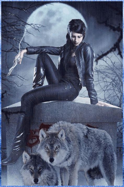 SCARY HALLOWEEN!!! † WITCHES, GHOSTS AND FOGGY NIGHTS...... | Wolf art fantasy, Wolves and women ...