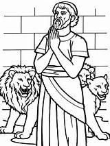 Daniel Pray To God In And The Lions Den Coloring Page  sketch template