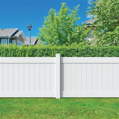Buy Linden 4 ft. H x 8 ft. W White Vinyl Privacy Fence Panel Kit Online at Lowest Price in India ...