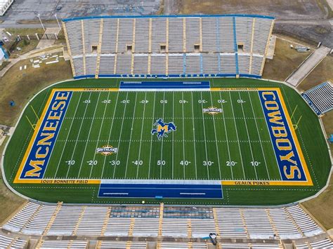 McNeese State Football Stadium Installs New Premium AstroTurf® Playing Surface - AstroTurf