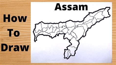 Drawing Assam Map | State of India - YouTube