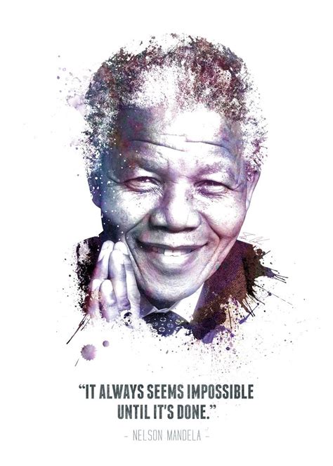 'The Legendary Nelson Mandela a...' Poster Print by Swav Cembrzynski | Displate Nelson Mandela ...