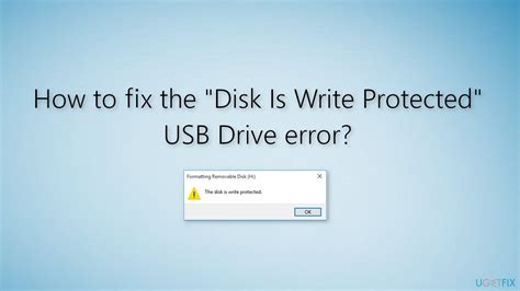 How to fix the “Disk Is Write Protected” USB Drive error? in 2022 | Usb drive, Data storage ...