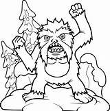 Angry Yeti coloring Page  Download Print Or Color Online For Free sketch template