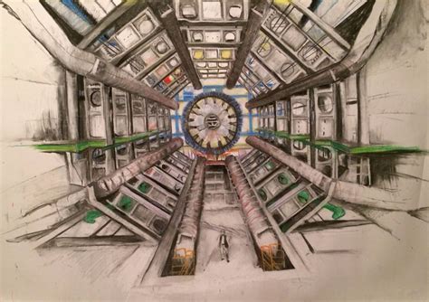 The Large Particle Collider CERN- Drawing | Rebecca Scheckman