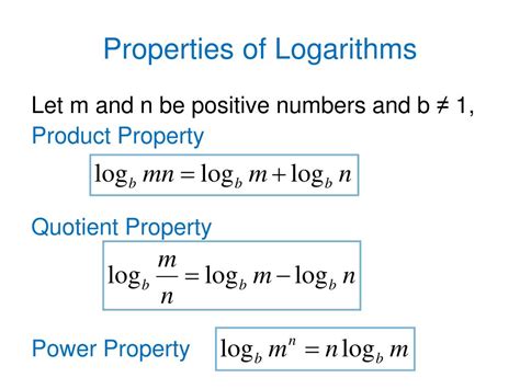 PPT - 8.5 Properties of Logarithms 3/21/2014 PowerPoint Presentation, free download - ID:2703980