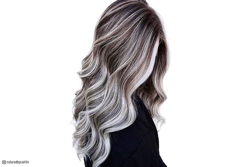 Platinum Blonde Highlights On Grey Hair