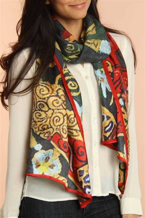 Long Chiffon Silk Scarf In Circus. | Fashion, Clothes for women, Fashion details