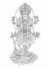 Hindu Gods Pencil Coloring Pages sketch template