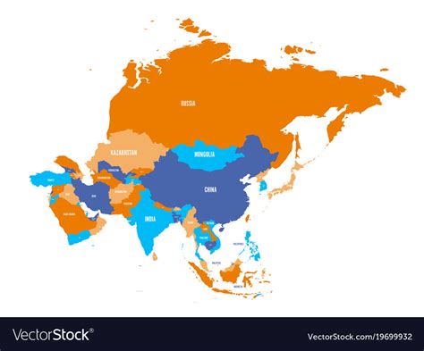 Political Map Asia Continent Royalty Free Vector Image | Porn Sex Picture