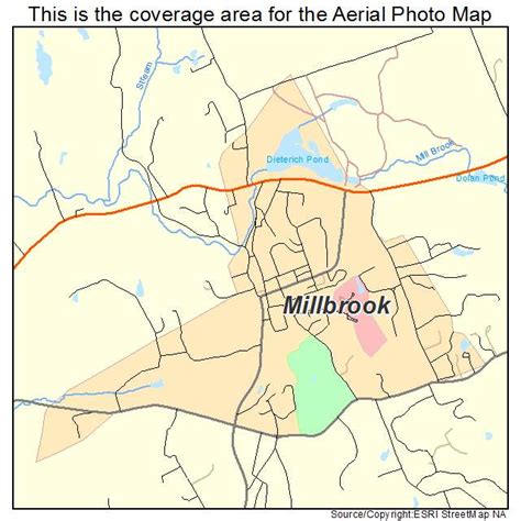 Aerial Photography Map of Millbrook, NY New York