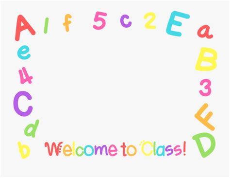 Transparent Background Alphabet Border Clipart Free - Draw-vip