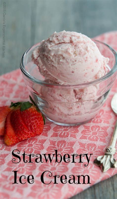 Strawberry Ice Cream | Carrie's Experimental Kitchen