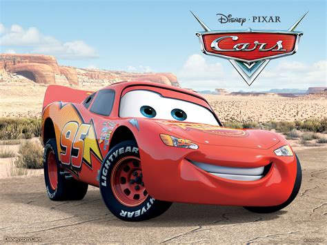 Lightning McQueen from Pixar’s Cars Movie Desktop Wallpaper