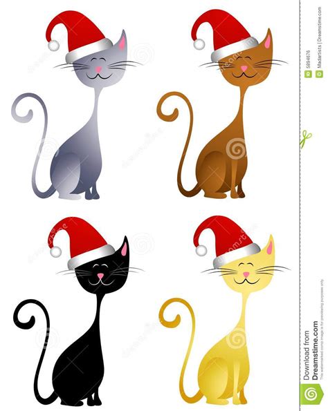 free christmas cat clipart - Clipground