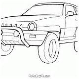 Coloring Page  Nissan X Trail sketch template