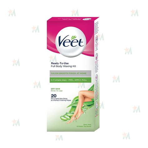 Veet Wax Strips Dry Skin 20 Pieces - Star Mart