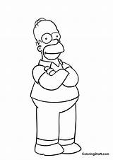 Homer Simpson Coloring Pages  ColoringDraftcom sketch template