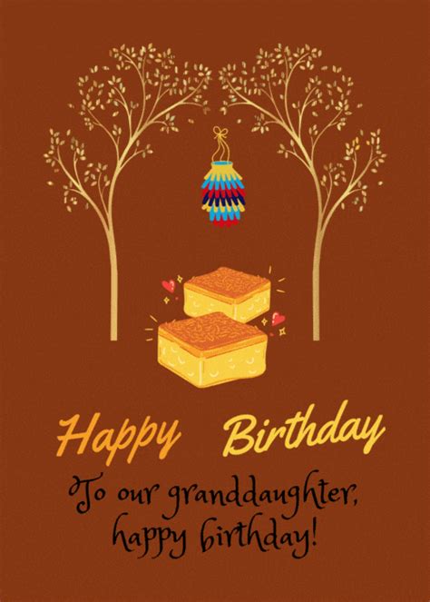 happy birthday sweet granddaughter gif - Wishes gif
