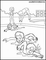 Dive Into Fun With Girl Swimmer Coloring Pages sketch template