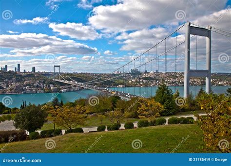 Bosphorus with Bridge stock image. Image of vehicle, tree - 21785419