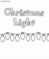 Coloring Pages Lights Christmas Light Bulb Template Book Printable  sketch template