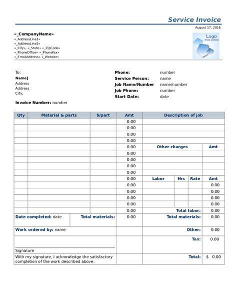 Free Excel Invoice Templates For Every Business Excel Templates ...