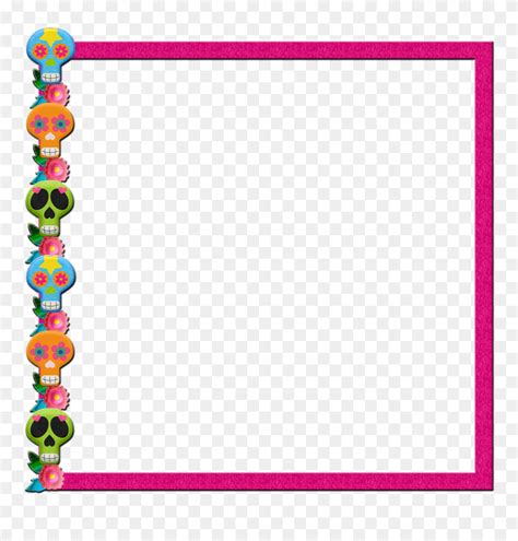 Day Of The Dead Frame Clipart (#5309520) - PinClipart