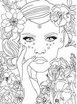 Image Result For Coloring Pages Of Beautiful Womens Faces  Adult sketch template
