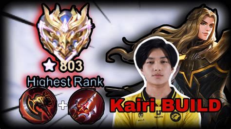 KAIRI BUILD ON BUFFED LANCELOT | Desz | Mobile Legends - YouTube