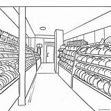 Grocery Store Coloring Page 19852 15687 sketch template
