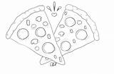 Disegni Di Pizza Da colorare  100 Immagini Per La Stampa Gratuita sketch template
