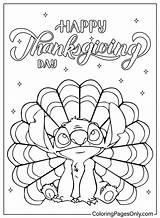 Disney Stitch Thanksgiving Coloring Page  Free Printable Pages sketch template