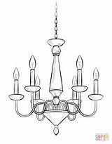 Chandelier coloring Page  Free Printable Coloring Pages sketch template