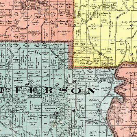 Morgan County Indiana Vintage Map From 1909 Old County Map | Etsy