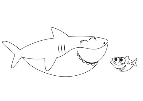 Baby Shark Free coloring page - Download, Print or Color Online for Free